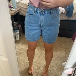 Long Jean shorts